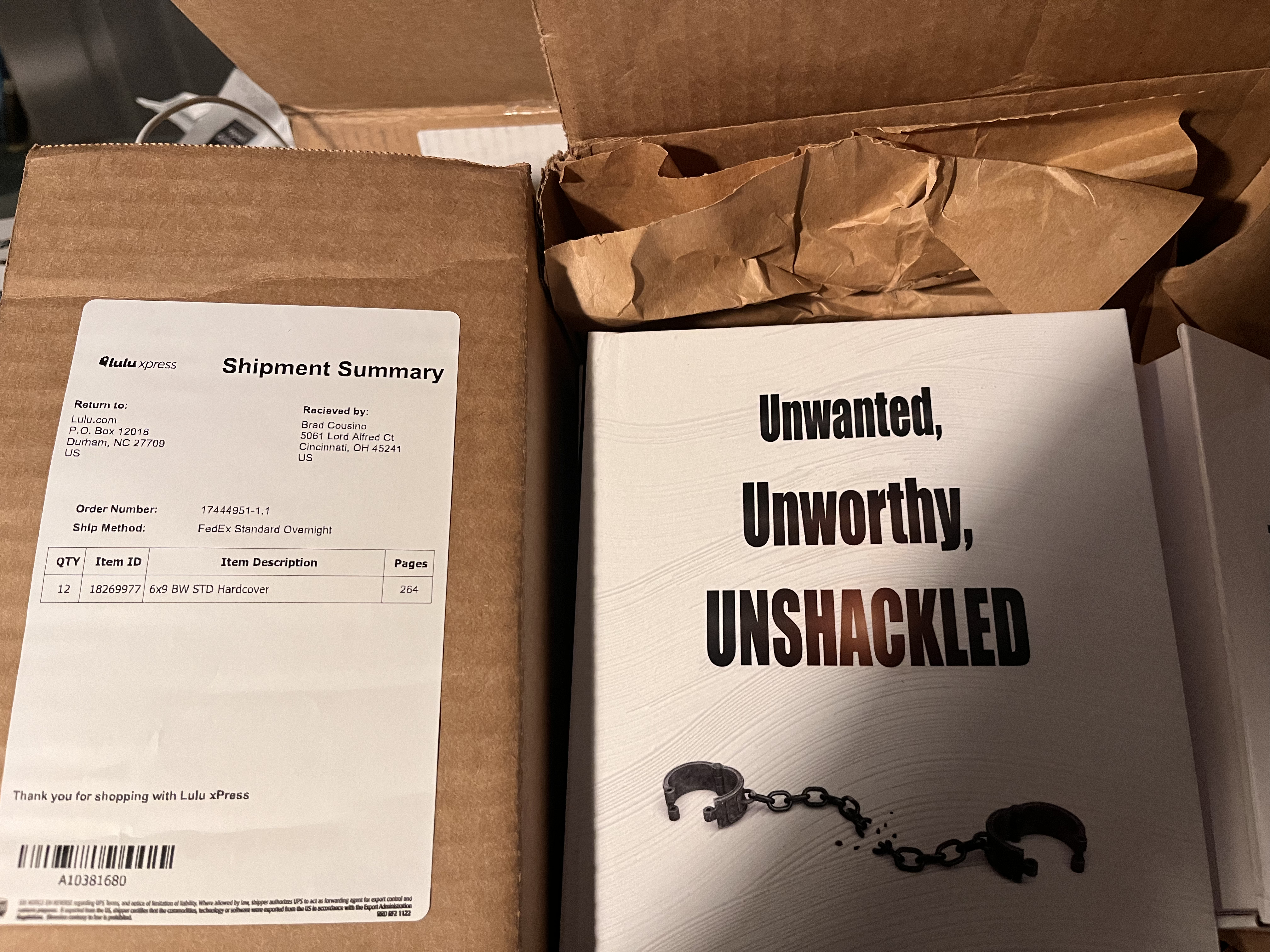 Unwanted Unworthy Unshackled Book